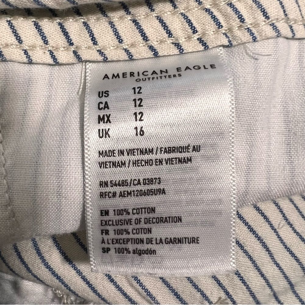 American Eagle Striped Shorts Size 12 AEO - Picture 4 of 4